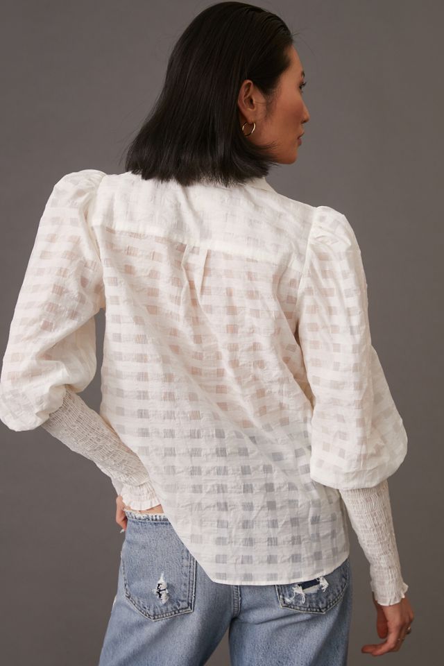 Maeve Smock Sleeve Camicetta #4