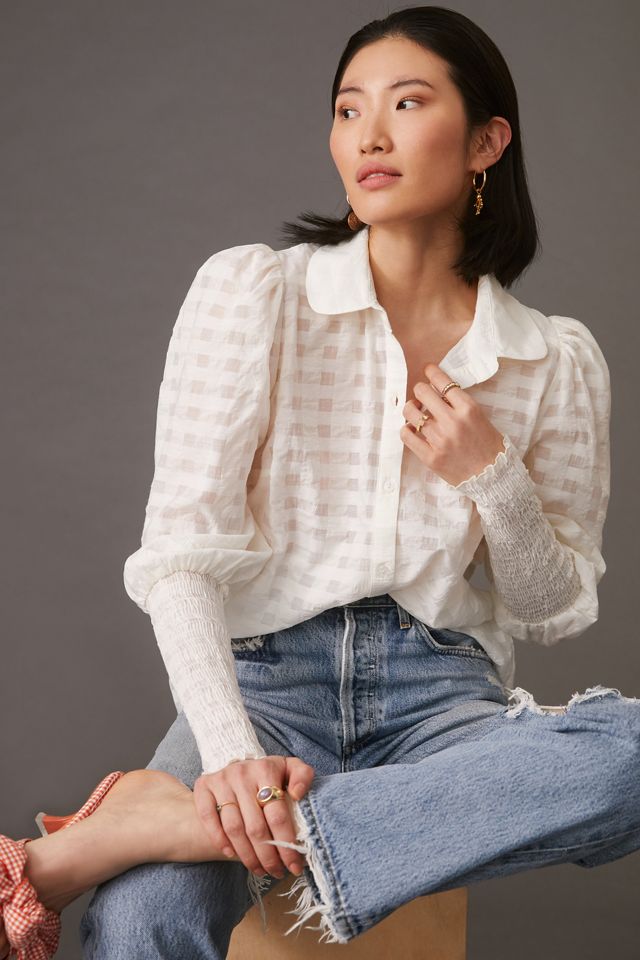 Maeve Smock Sleeve Camicetta #3