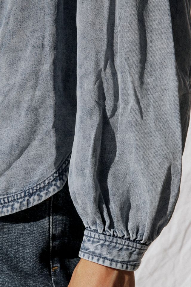 Pilcro Washed Chambray Blouse #3