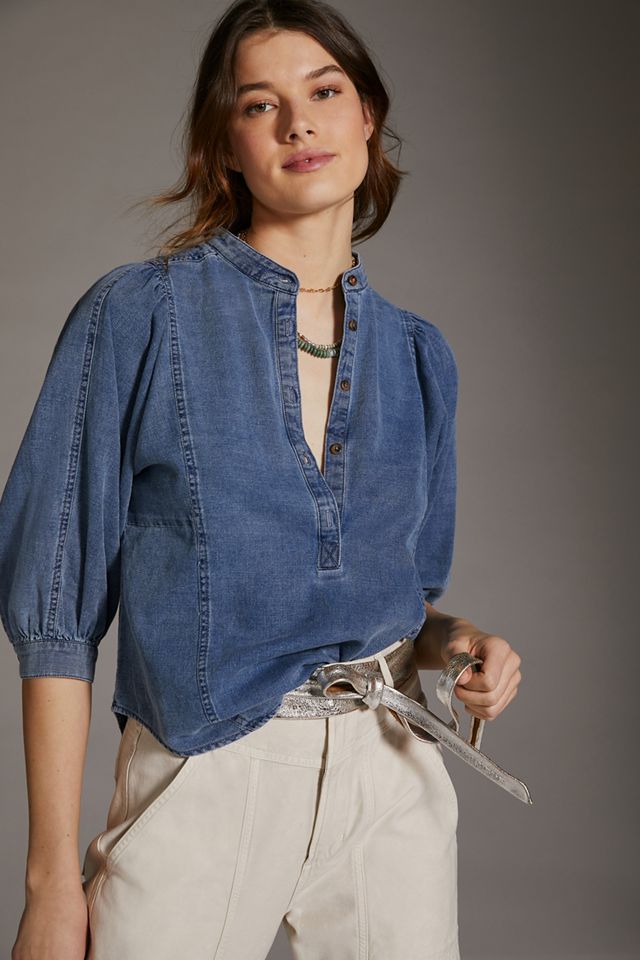 Pilcro Chambray Buttondown | Anthropologie