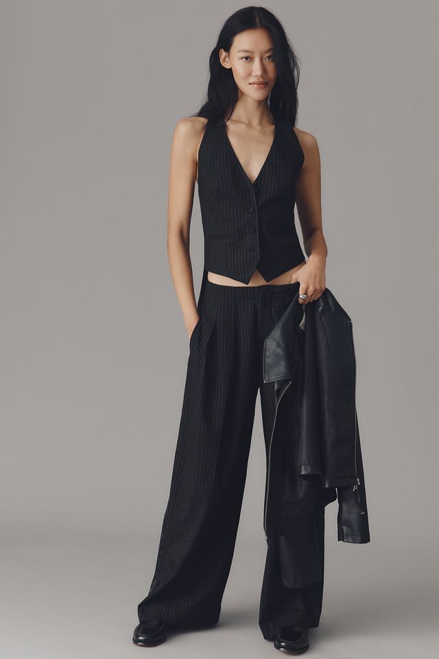 By Anthropologie Metallic Halter Vest #3