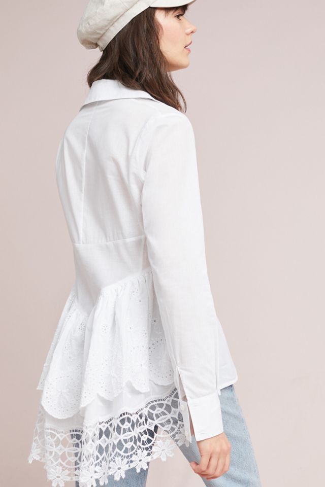 Leila Eyelet Buttondown #1