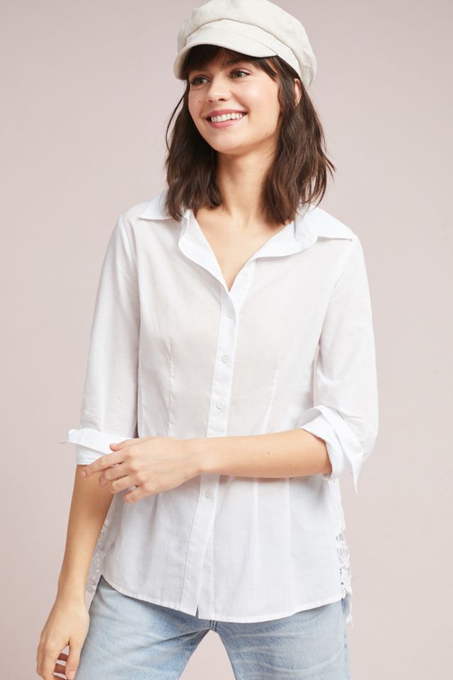 Leila Eyelet Buttondown #3