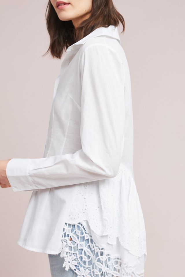 Leila Eyelet Buttondown #4