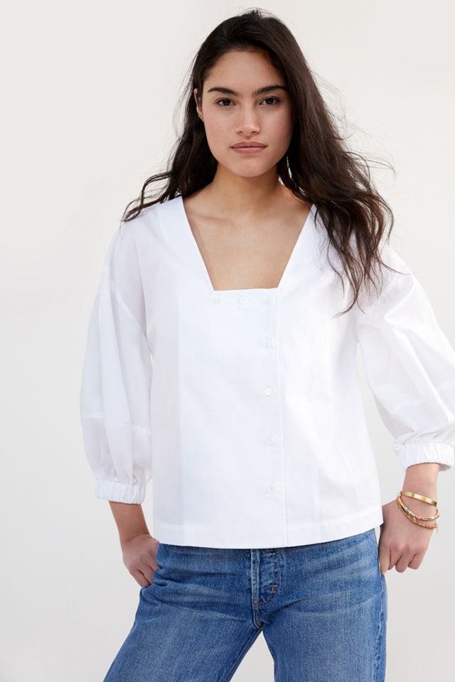 Puff-Sleeved Buttondown #3