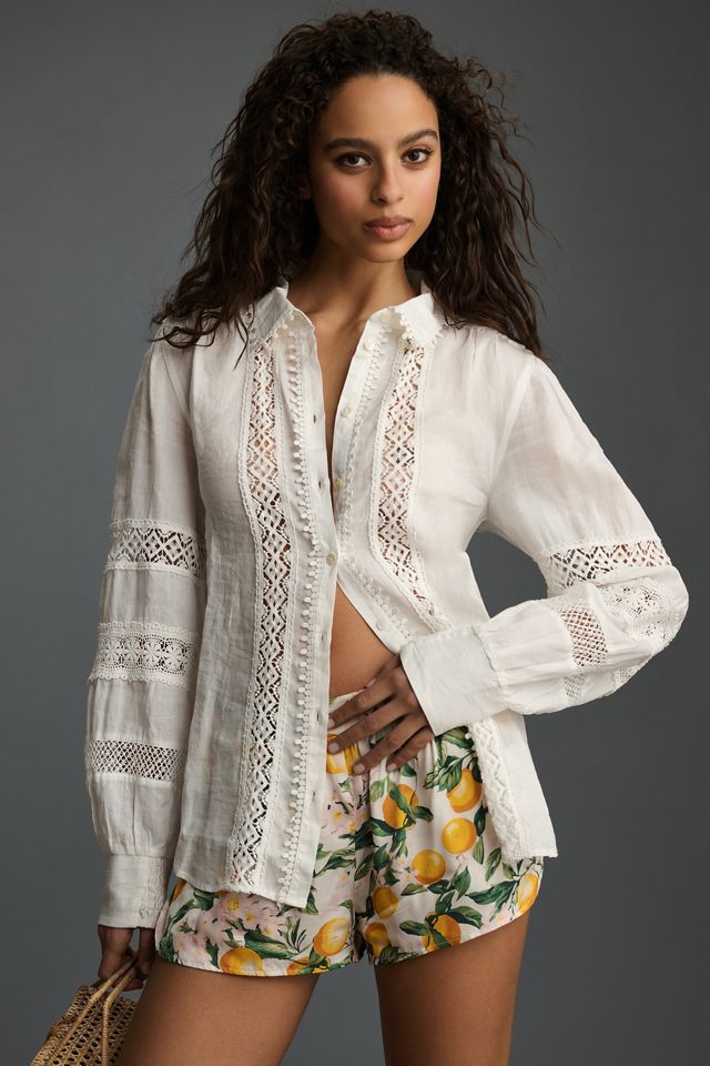 By Anthropologie Buttondown Blouse