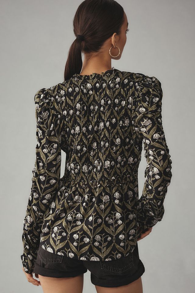 by-anthropologie-ruched-sleeve-v-neck-top-anthropologie