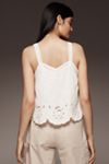 By Anthropologie Scallop-Trim Lace Tank