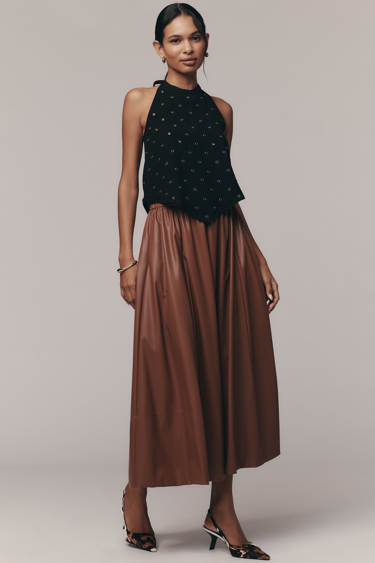 By Anthropologie Rivet Halter Tank