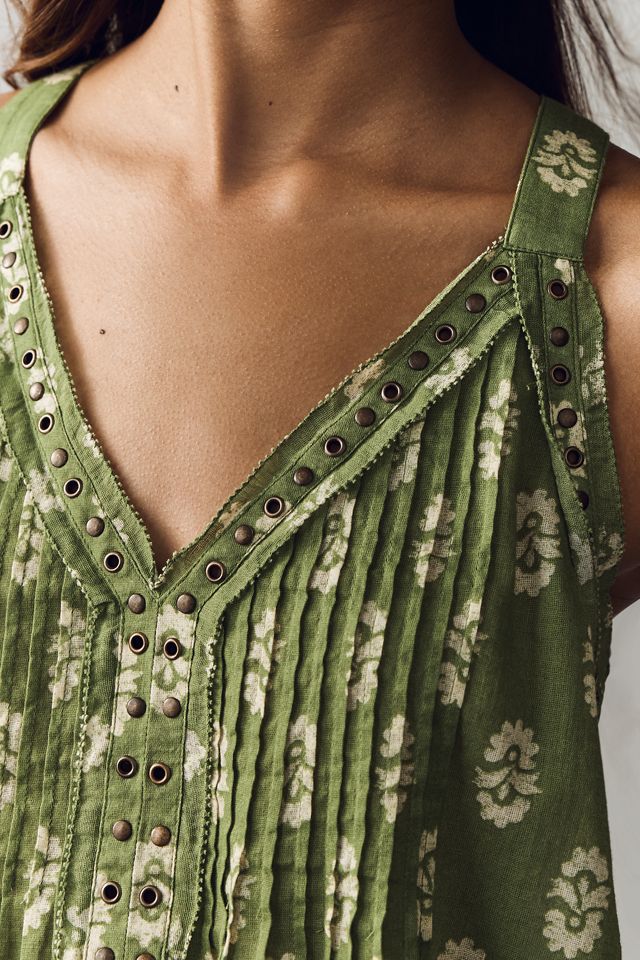 Trina Pintuck Sleeveless Swing Top #1