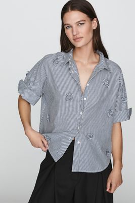 Maeve Mabel 100% Cotton Boxy Oxford Shir
