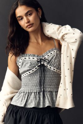 Canotta con fiocco arricciato Maeve