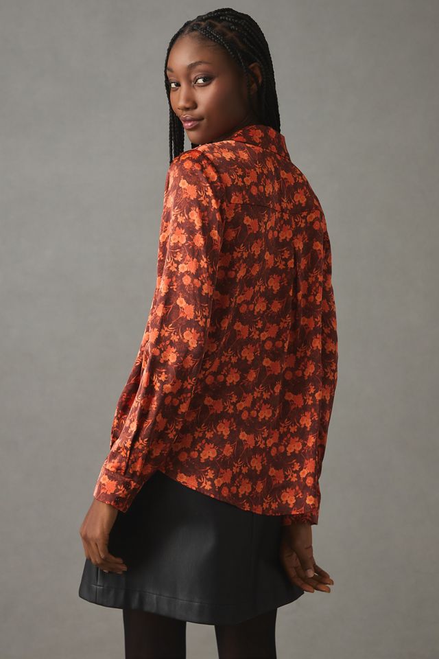 Endless Rose Ruffled Deep-V Blouse #1