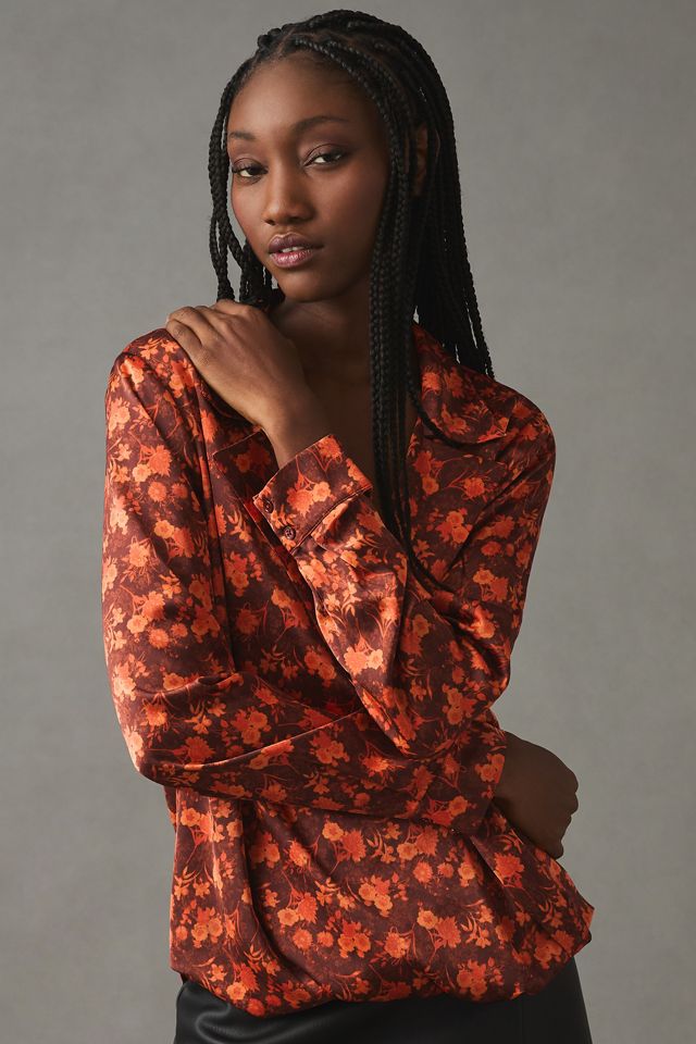 Endless Rose Ruffled Deep-V Blouse #2