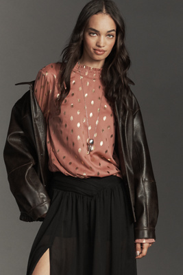 Polka Dot Chiffon Blouse
