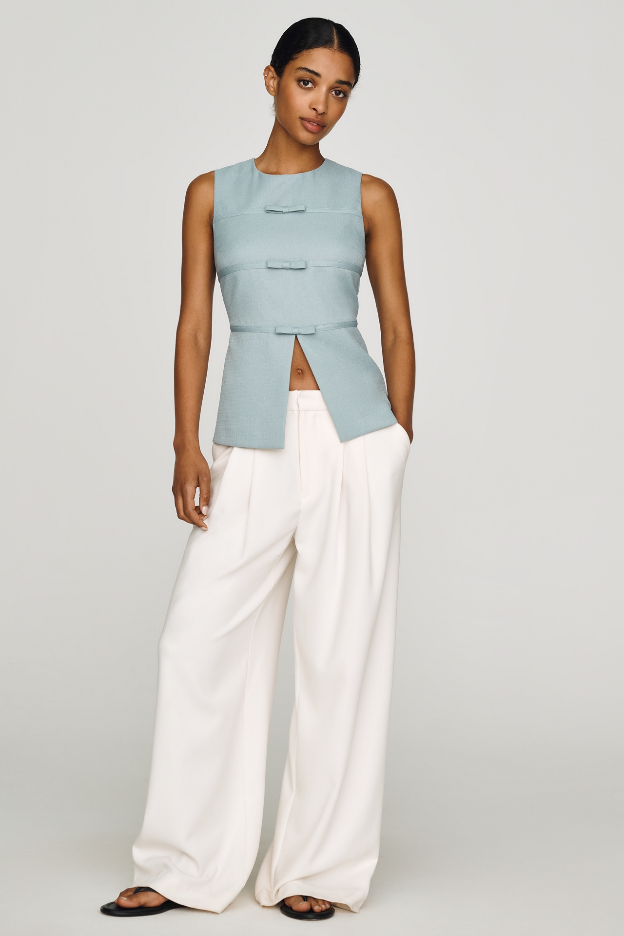 Endless Rose Sleeveless Bow Top