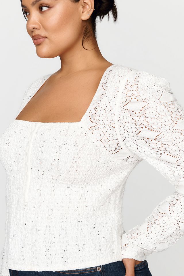 Endless Rose Lace Square Neck Blouse #1