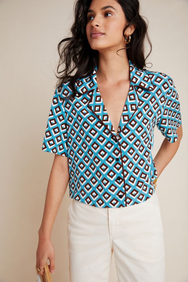 Diane von Furstenberg Cheryl Silk Blouse | Anthropologie