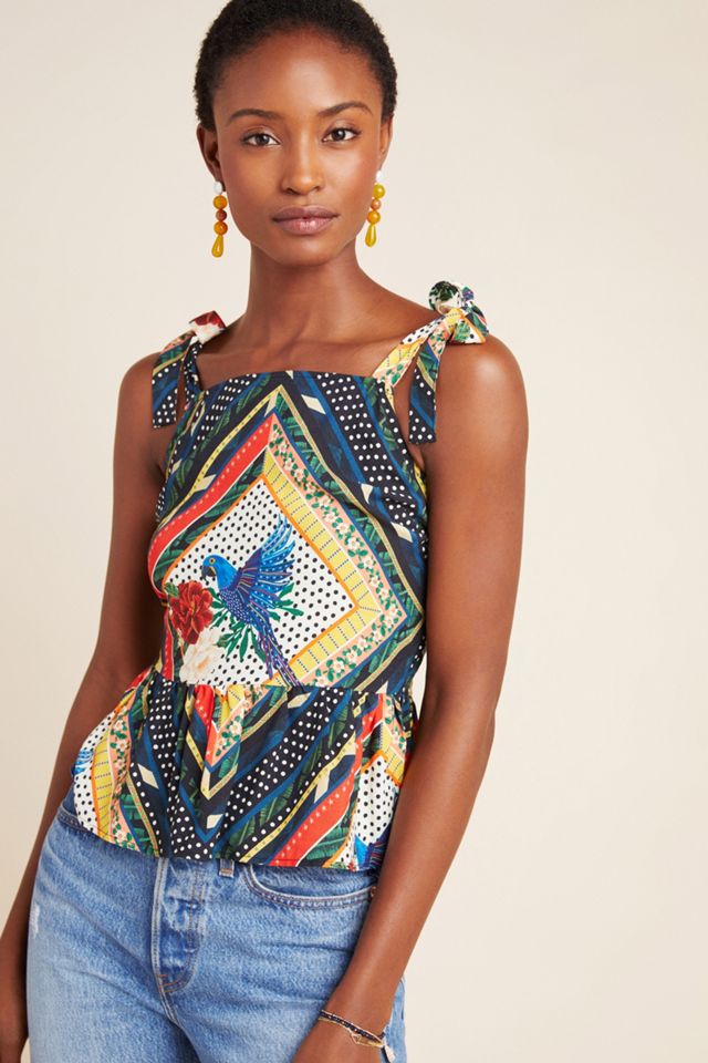 Farm Rio Carmen Peplum Blouse
