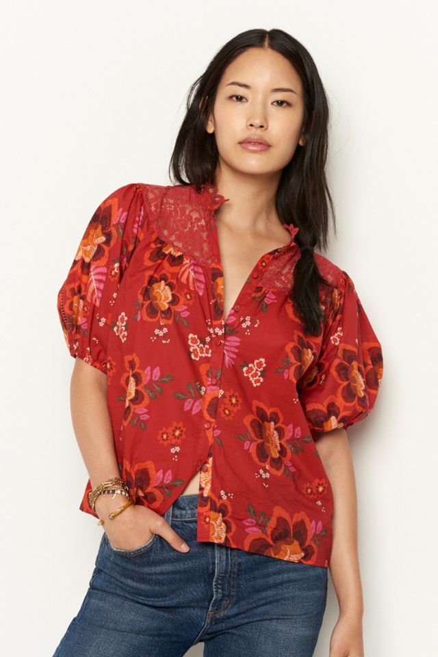 Farm Rio Giustina Lace Blouse #3