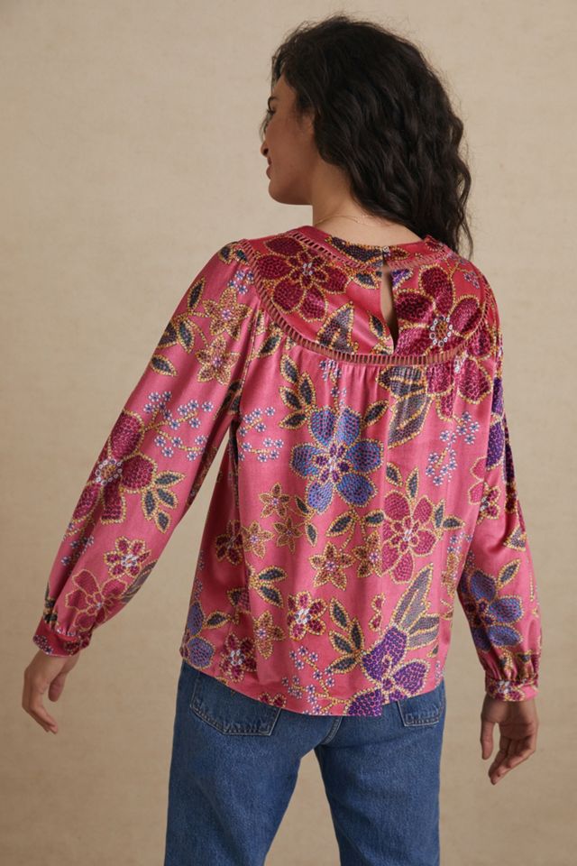 Farm Rio Larissa Velvet Blouse #1
