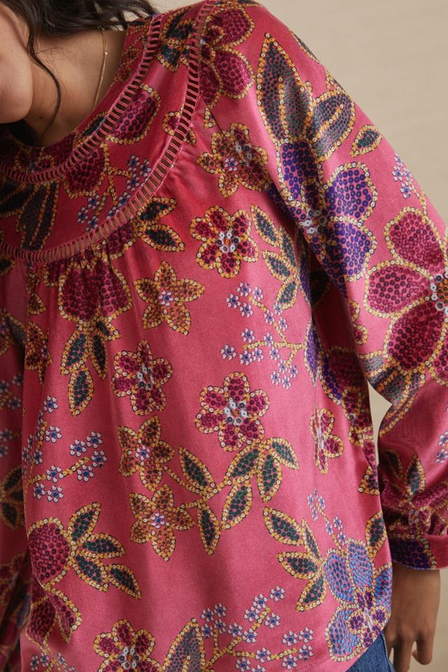 Farm Rio Larissa Velvet Blouse #3