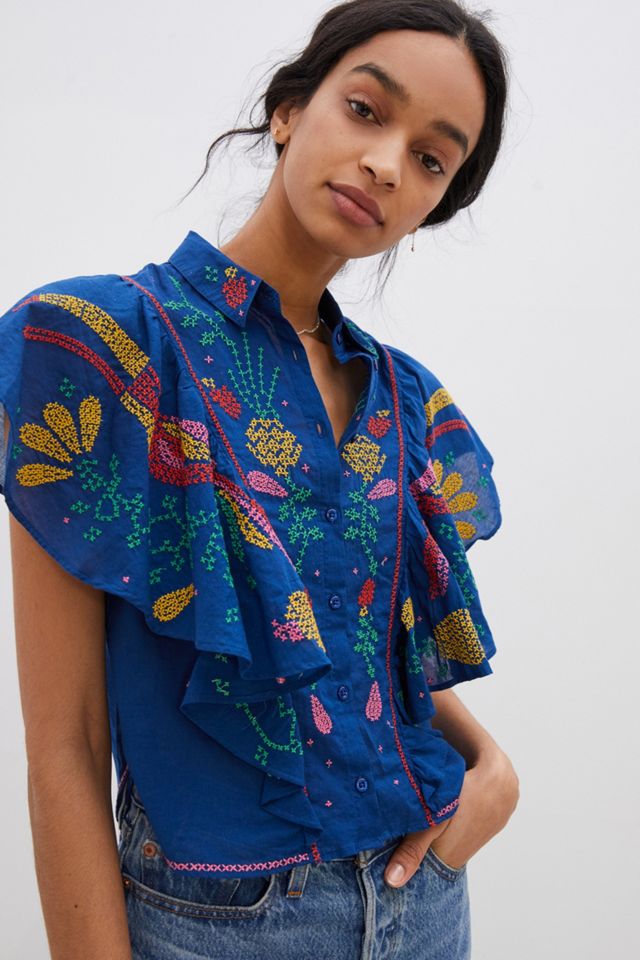 フォクシーニューヨーク Blouse Papillon 44656 ブラウス 38 ネイビー ITHT1U3RGMNK フォクシーニューヨーク Blouse Papillon 44656 ブラウス 38 ネイビー