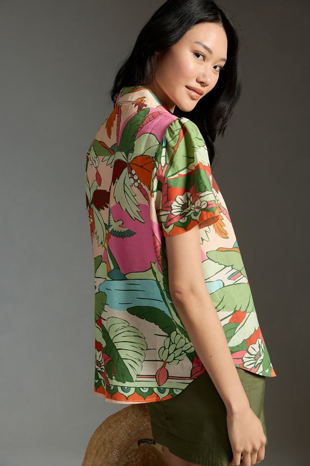 Farm Rio Surf Buttondown #3