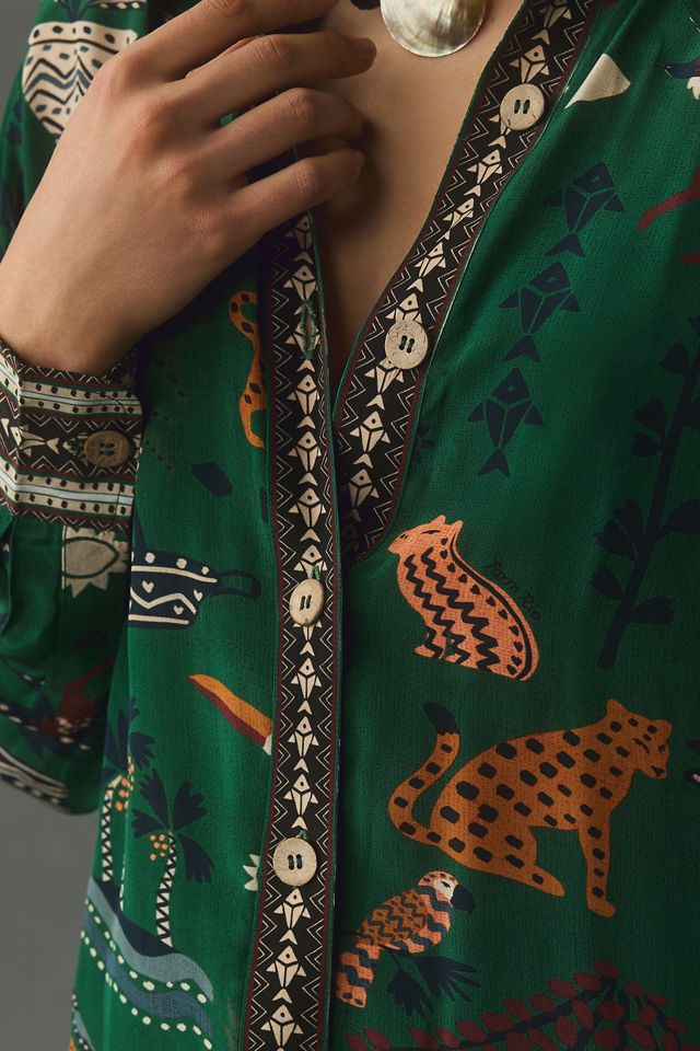 Farm Rio Classic Buttondown Shirt #3