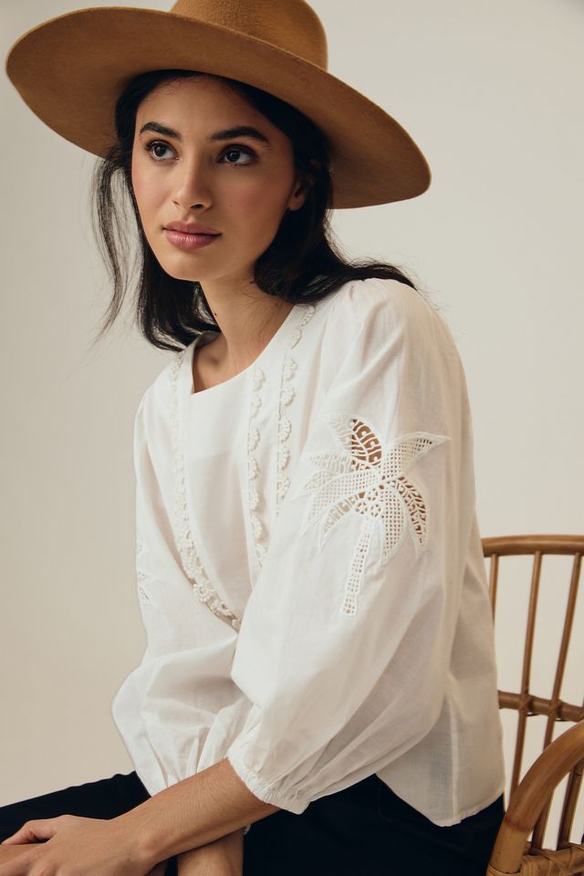 Farm Rio Puff-Sleeve Top | Anthropologie