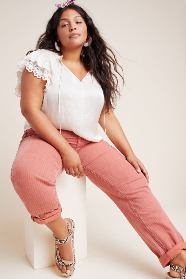 Ruffled Satin Blouse #4