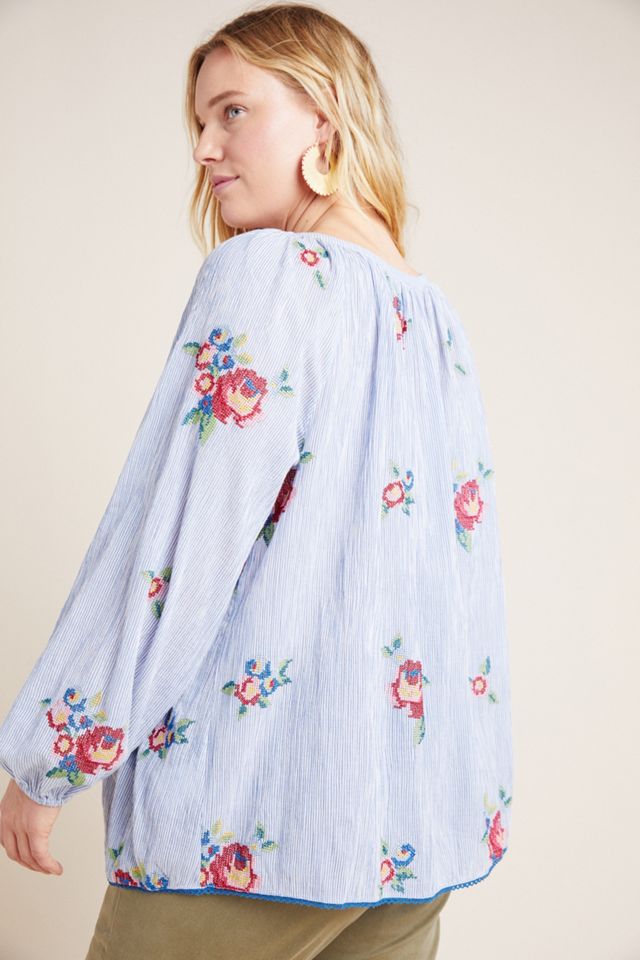 Floral Peasant Blouse | Anthropologie