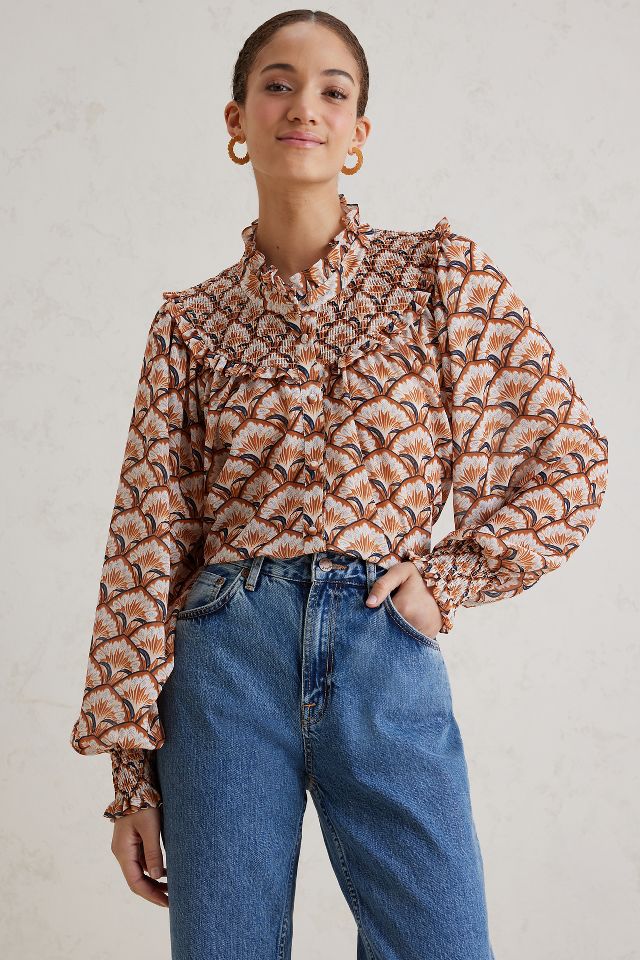 Pattern Smock Blouse | Anthropologie UK