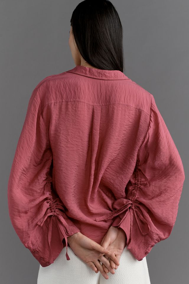 Camicia Trasparente con Maniche Arricciate By Anthropologie #1