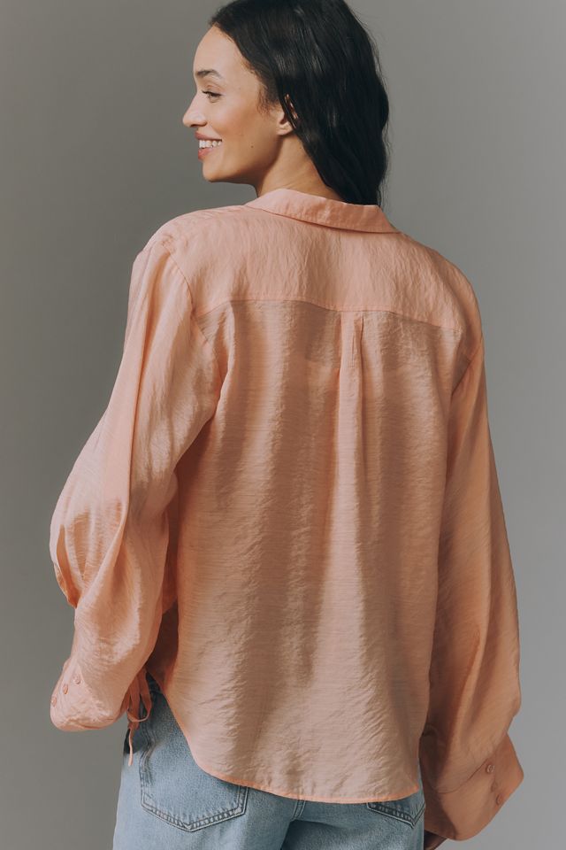 By Anthropologie Wide-Sleeve Buttondown Top #1