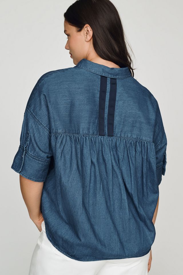 Maeve Mabel Boxy Denim Shirt #7