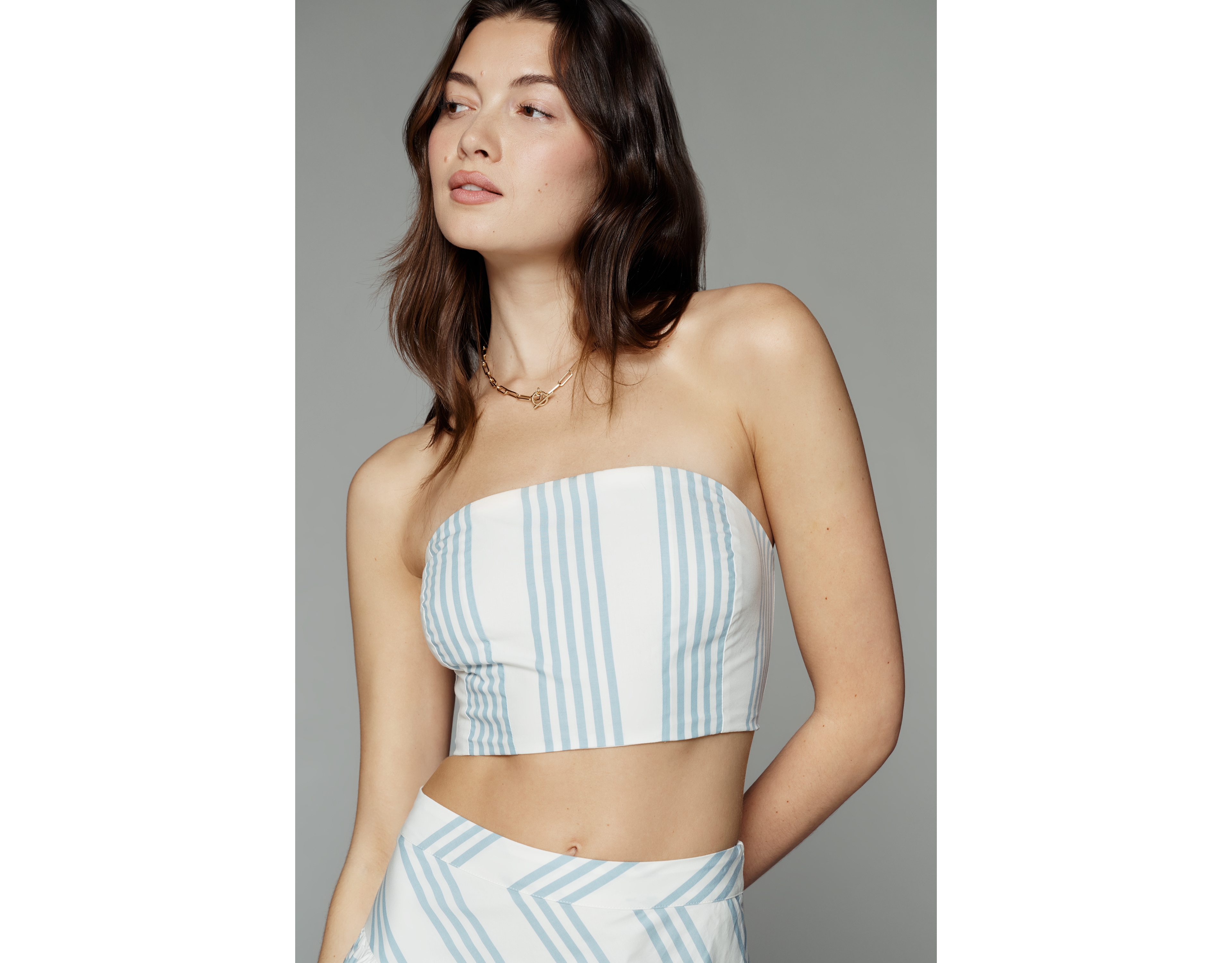 Maeve 100% Cotton Stripe Tube Top