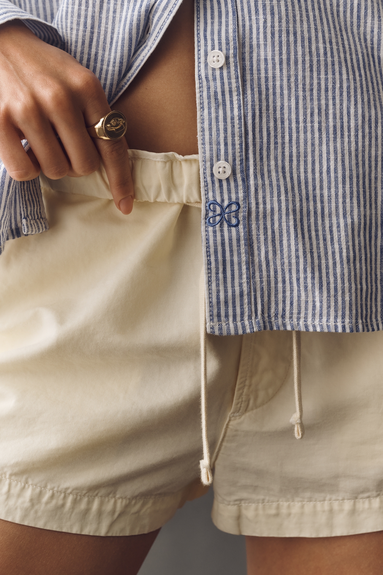 Kate Classic Linen Cotton Buttondown Shirt by Maeve