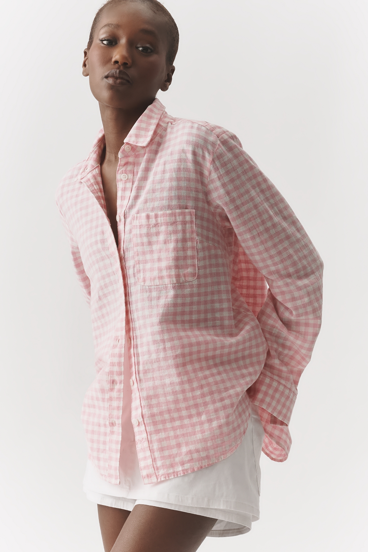 Maeve Kate Linen Cotton Classic Buttondown Shirt