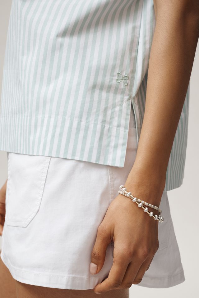 Maeve 100% Cotton Sleeveless Buttondown Shirt #1