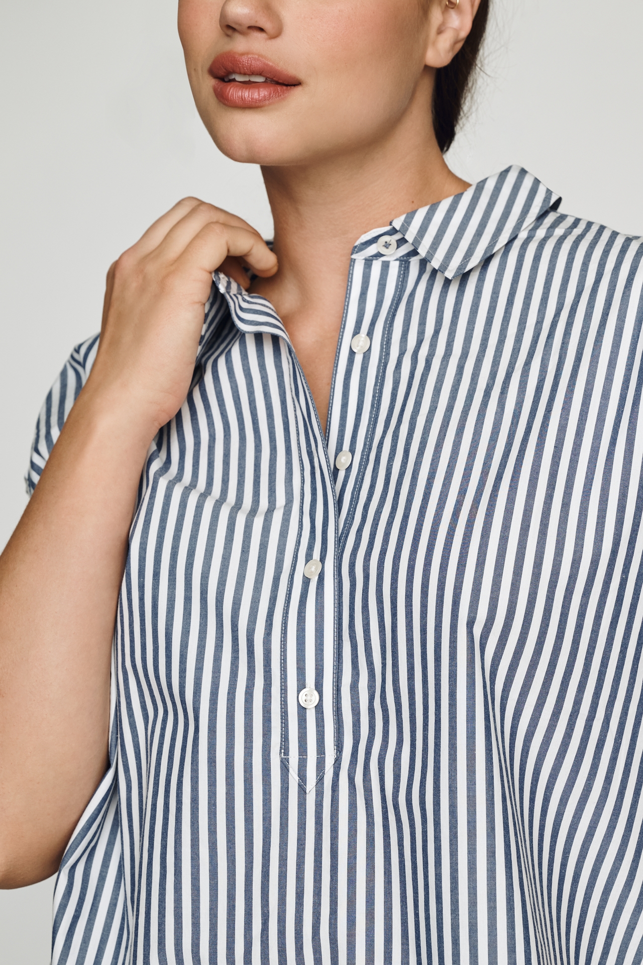 Maeve 100% Cotton Sleeveless Buttondown Shirt