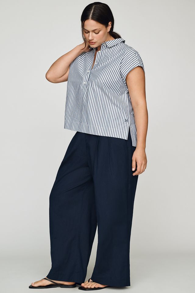 Maeve 100% Cotton Sleeveless Buttondown Shirt #7