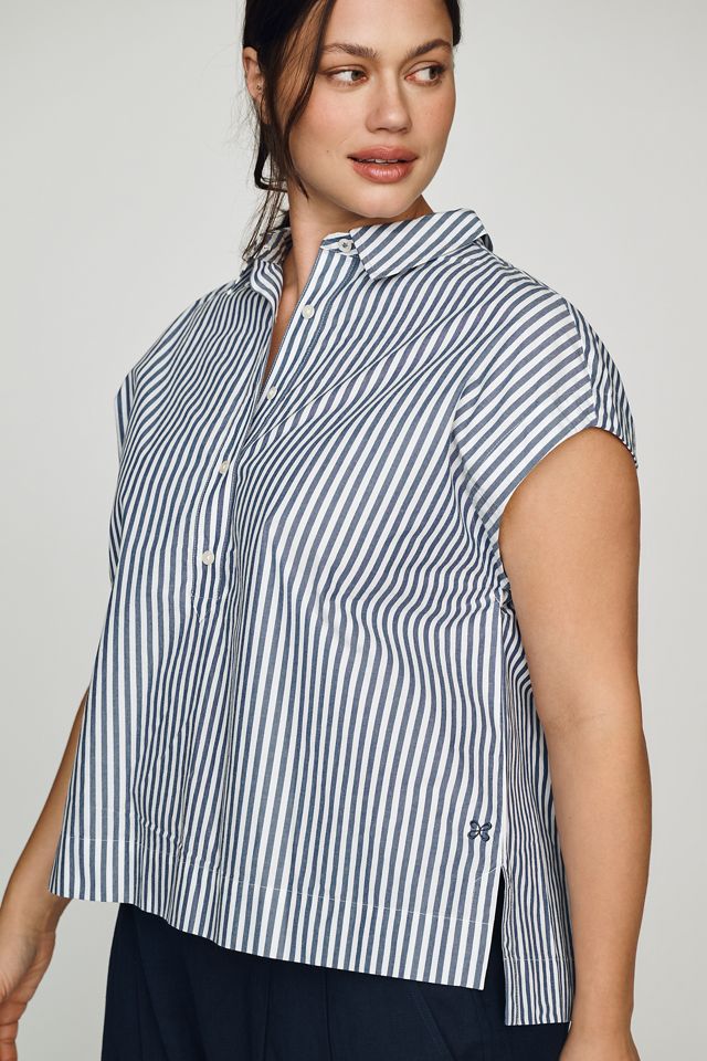 Maeve 100% Cotton Sleeveless Buttondown Shirt #4