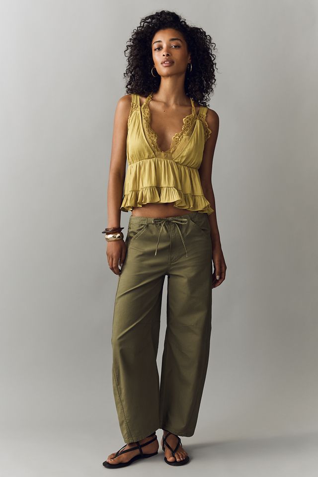 Haut babydoll à bordure en dentelle By Anthropologie #2