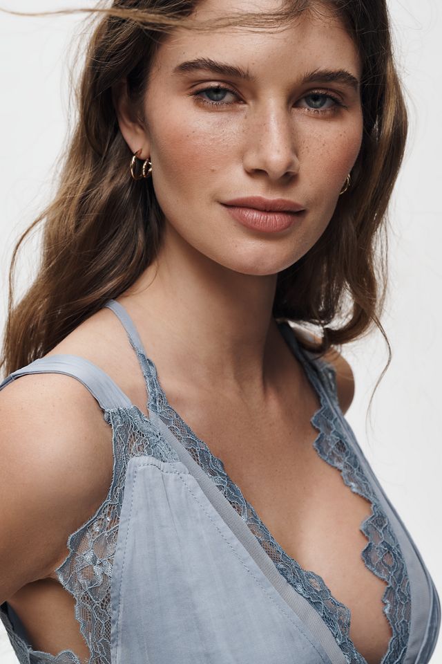 By Anthropologie Lace-Trim Babydoll Blouse | Anthropologie