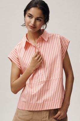 Maeve 100% Cotton Cocoon Muscle Top