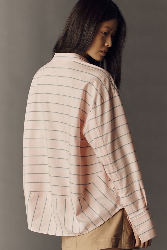 Maeve Oversized Cocoon Buttondown Shirt #1