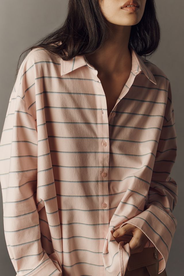 Maeve Oversized Cocoon Buttondown Shirt #3