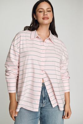 Maeve Oversized Cocoon Buttondown Shirt