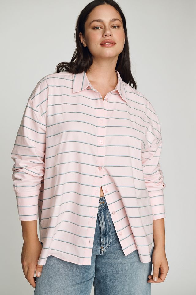Maeve Oversized Cocoon Buttondown Shirt #4